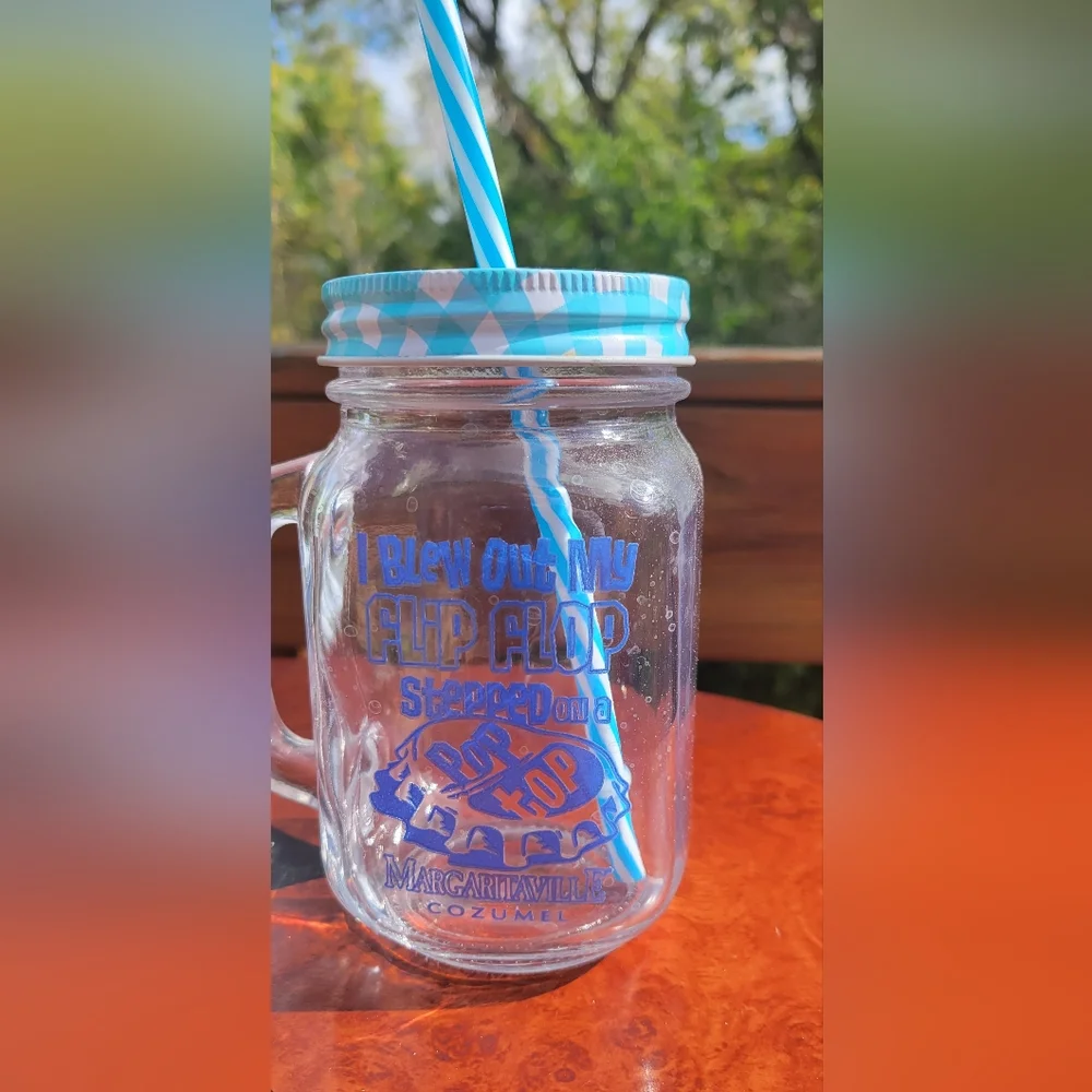 Margaritaville Cozumel Mason jar glass set - Picture 2 of 7